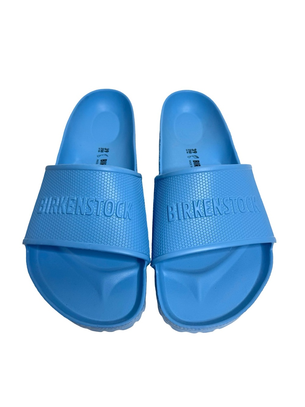 Birkenstock | Barbados EVA Slides in Light Blue 39